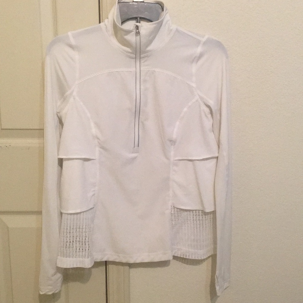 Lululemon Sun Runner Ruffle Pullover Activewear